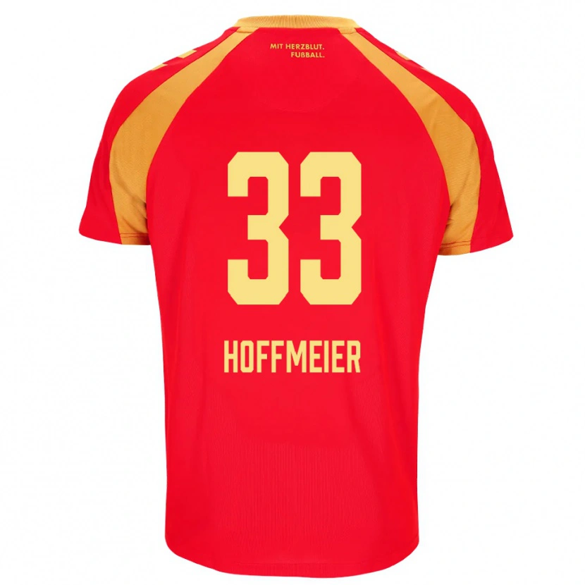 Danxen Criança Camisola Marcel Hoffmeier #33 Vermelho Laranja Preto Alternativa 2026/27 Camisa Brasil