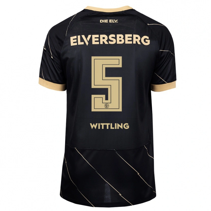 Danxen Criança Camisola Emilia Wittling #5 Preto Marrom Alternativa 2026/27 Camisa Brasil