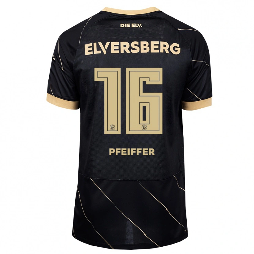 Danxen Criança Camisola Luca Pfeiffer #16 Preto Marrom Alternativa 2026/27 Camisa Brasil