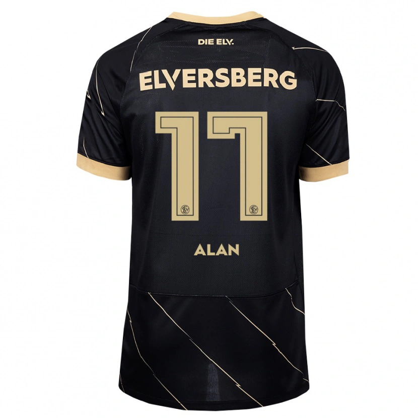 Danxen Criança Camisola Alan Rodriguez #17 Preto Marrom Alternativa 2026/27 Camisa Brasil