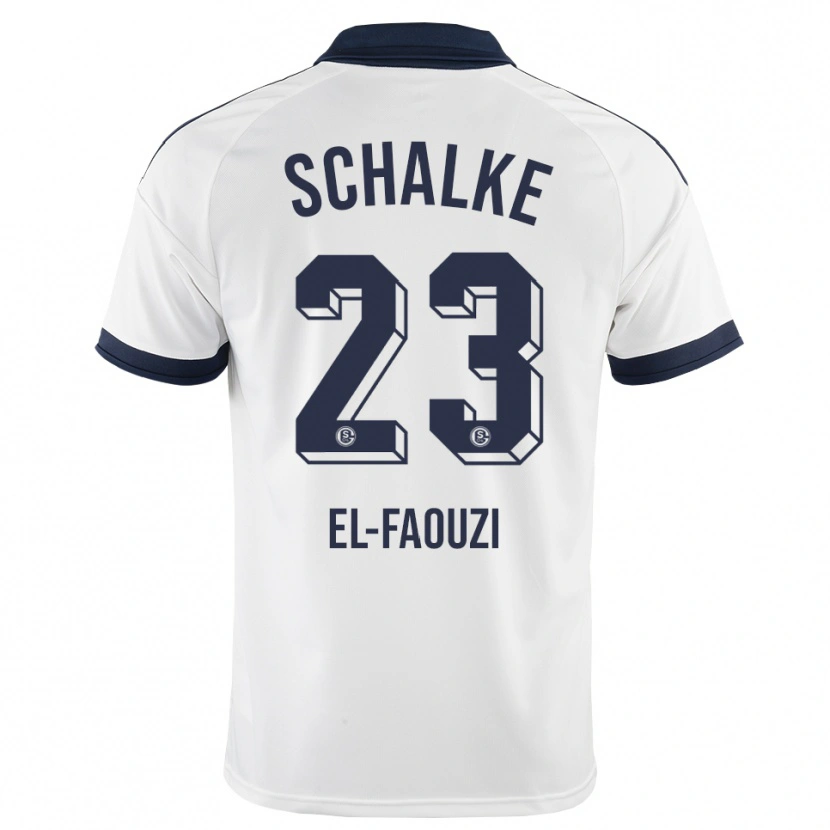 Danxen Criança Camisola Soufiane El-Faouzi #23 Preto Branco Alternativa 2026/27 Camisa Brasil