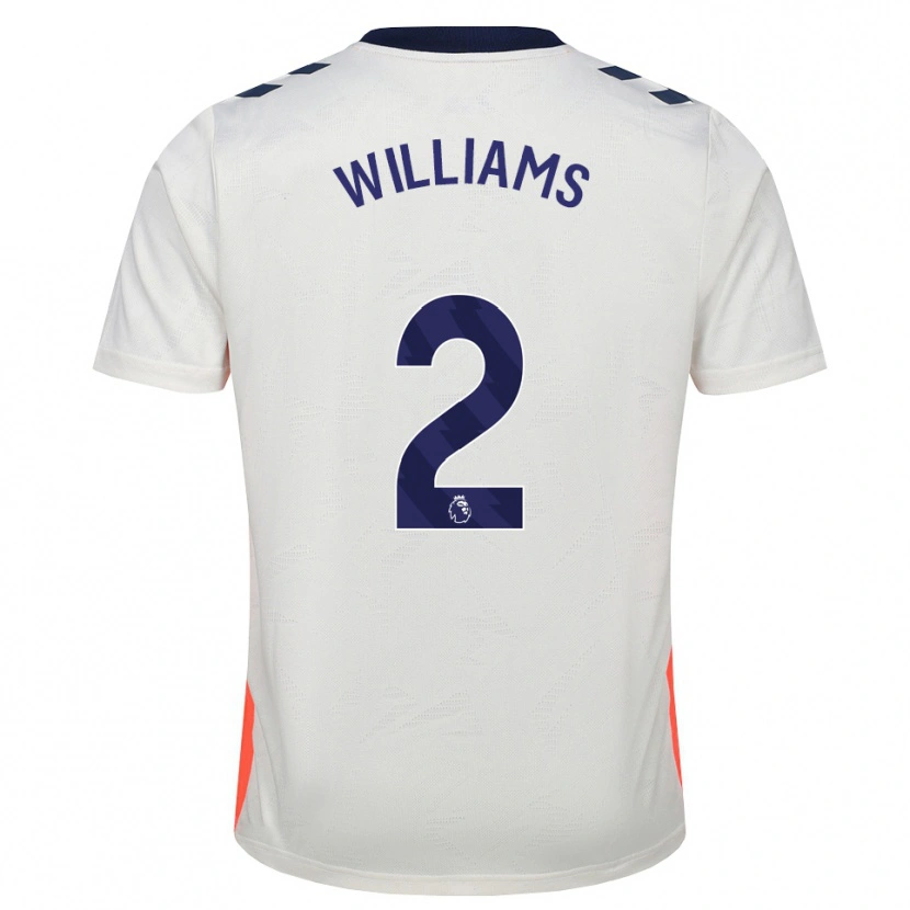 Danxen Criança Camisola Thomas Williams #2 Branco Laranja Azul Real Alternativa 2026/27 Camisa Brasil