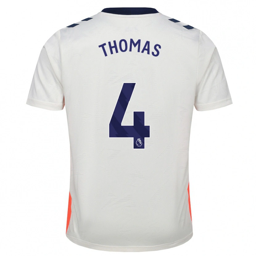 Danxen Criança Camisola Bobby Thomas #4 Branco Laranja Azul Real Alternativa 2026/27 Camisa Brasil