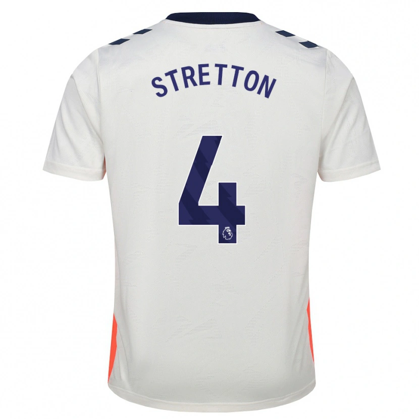 Danxen Criança Camisola Mackenzie Stretton #4 Branco Laranja Azul Real Alternativa 2026/27 Camisa Brasil