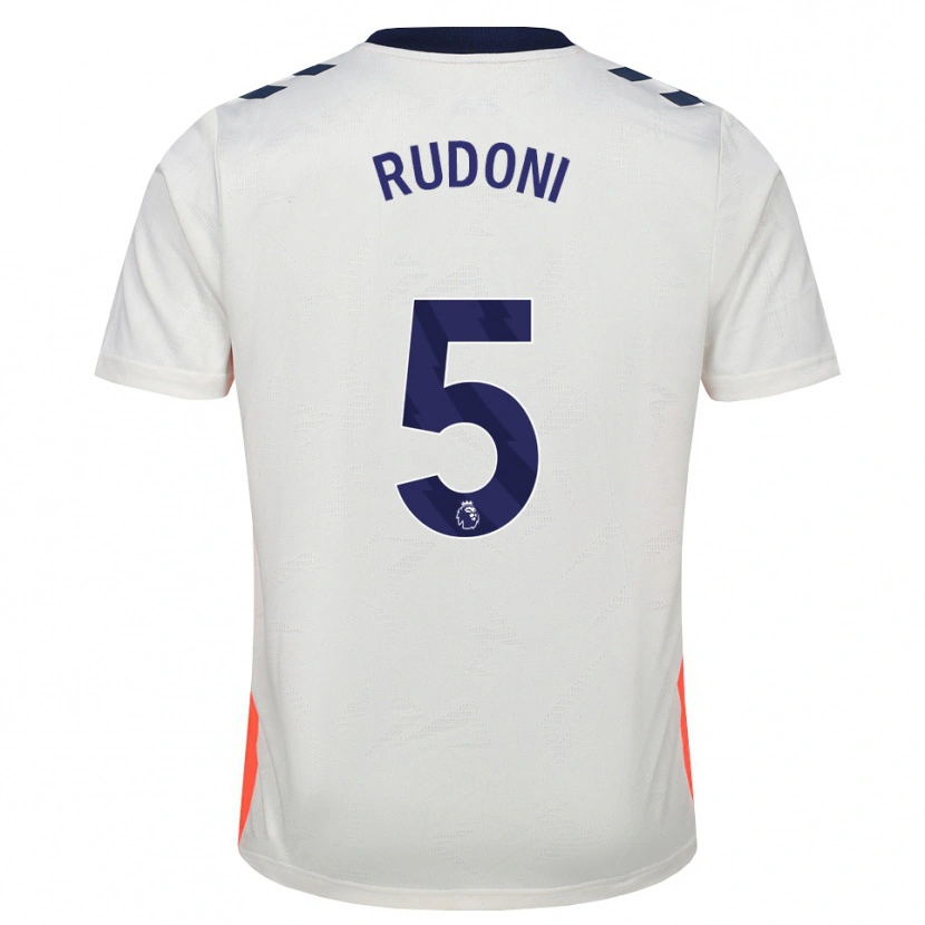 Danxen Criança Camisola Jack Rudoni #5 Branco Laranja Azul Real Alternativa 2026/27 Camisa Brasil