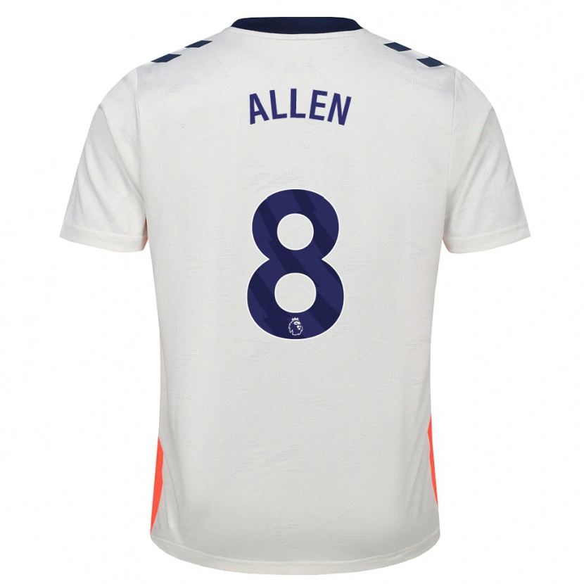 Danxen Criança Camisola Jamie Allen #8 Branco Laranja Azul Real Alternativa 2026/27 Camisa Brasil