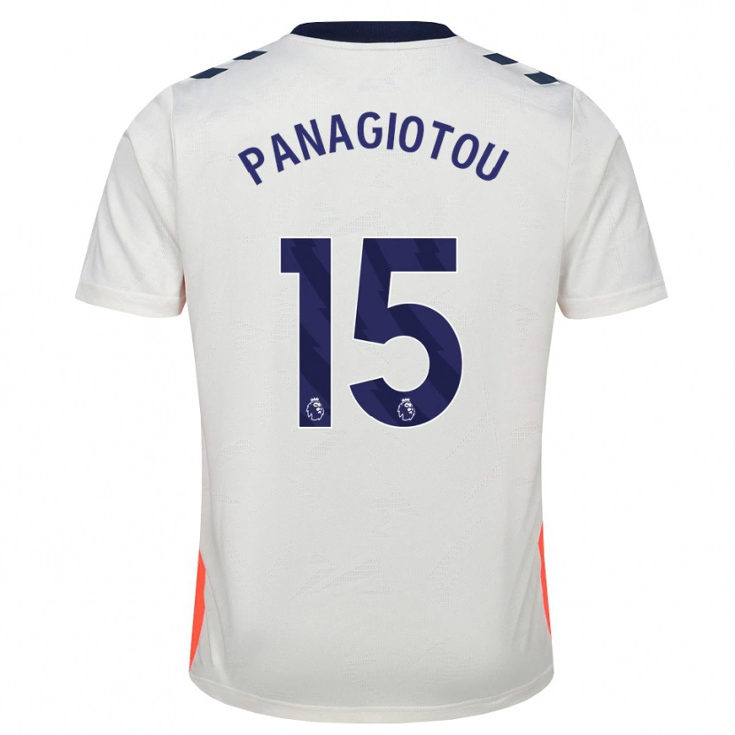 Danxen Criança Camisola Constantine Panagiotou #15 Branco Laranja Azul Real Alternativa 2026/27 Camisa Brasil