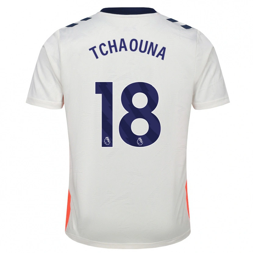 Danxen Criança Camisola Loum Tchaouna #18 Branco Laranja Azul Real Alternativa 2026/27 Camisa Brasil