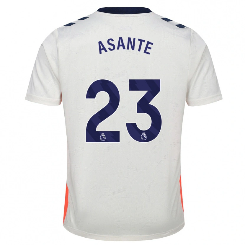 Danxen Criança Camisola Brandon Thomas-Asante #23 Branco Laranja Azul Real Alternativa 2026/27 Camisa Brasil