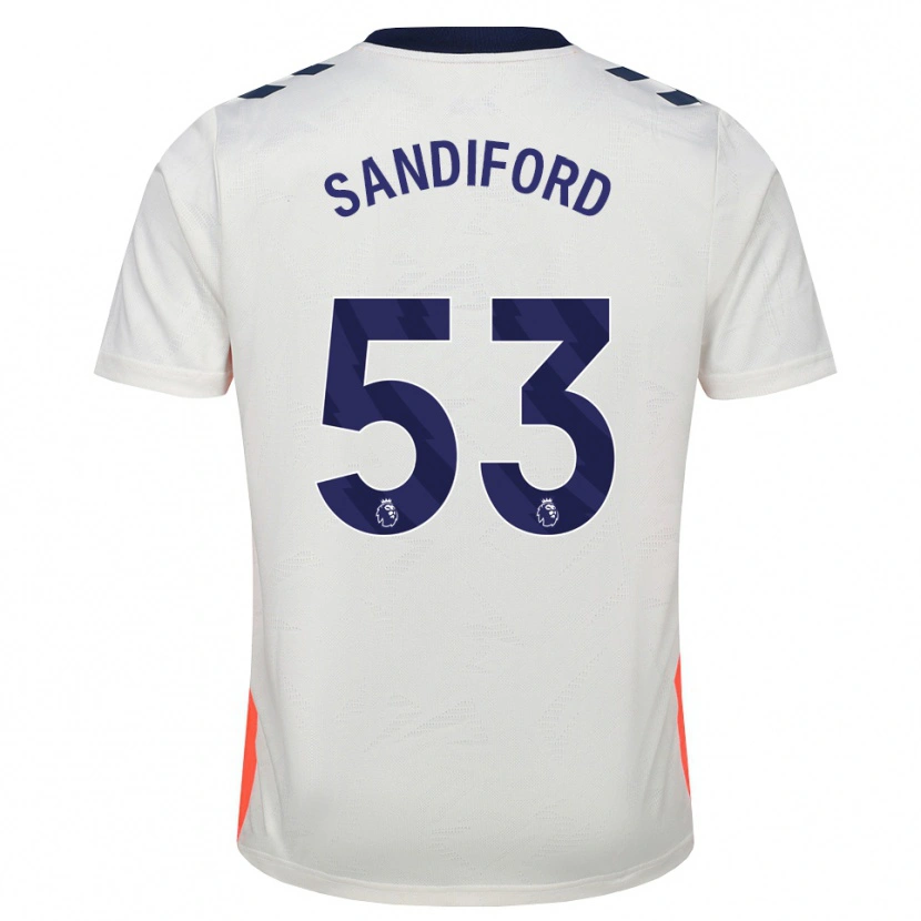 Danxen Criança Camisola Greg Sandiford #53 Branco Laranja Azul Real Alternativa 2026/27 Camisa Brasil