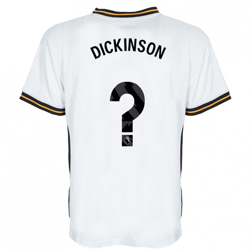 Danxen Criança Camisola George Dickinson #0 Branco Laranja Preto Alternativa 2026/27 Camisa Brasil