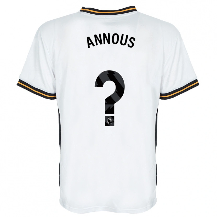 Danxen Criança Camisola Brandon Annous #0 Branco Laranja Preto Alternativa 2026/27 Camisa Brasil