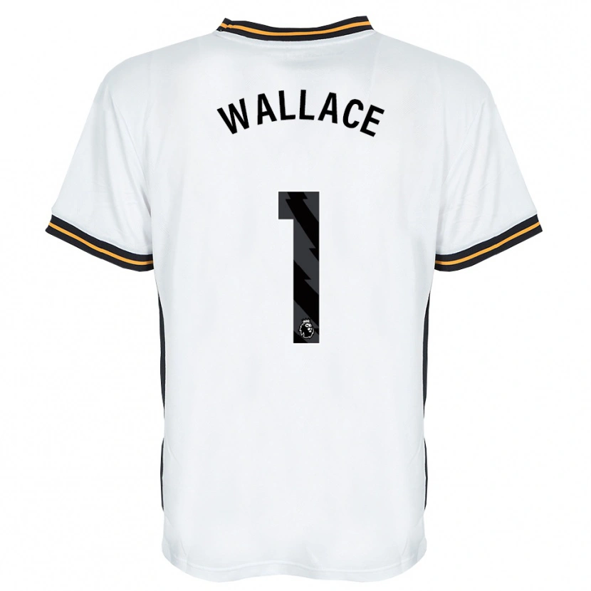 Danxen Criança Camisola Abbi Wallace #1 Branco Laranja Preto Alternativa 2026/27 Camisa Brasil