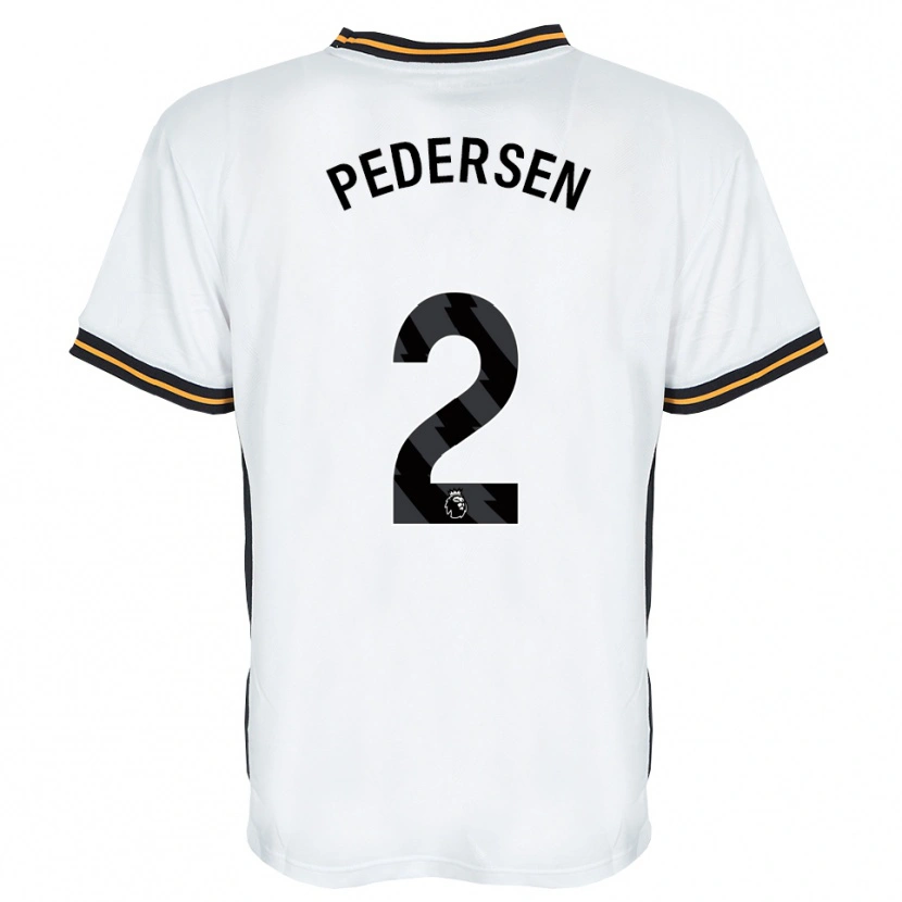 Danxen Criança Camisola Eden Pedersen #2 Branco Laranja Preto Alternativa 2026/27 Camisa Brasil