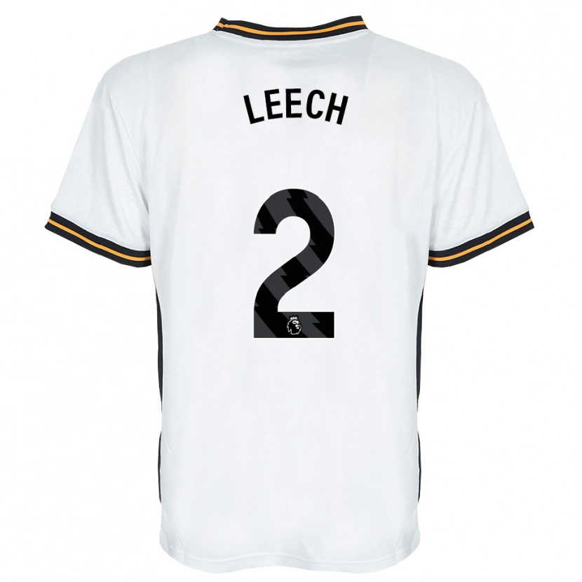 Danxen Criança Camisola Rory Leech #2 Branco Laranja Preto Alternativa 2026/27 Camisa Brasil