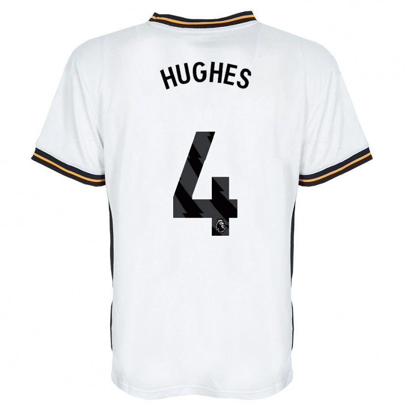 Danxen Criança Camisola Charlie Hughes #4 Branco Laranja Preto Alternativa 2026/27 Camisa Brasil