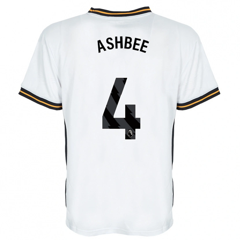 Danxen Criança Camisola Stanley Ashbee #4 Branco Laranja Preto Alternativa 2026/27 Camisa Brasil