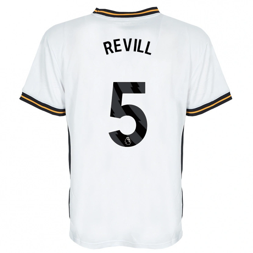 Danxen Criança Camisola Harry Revill #5 Branco Laranja Preto Alternativa 2026/27 Camisa Brasil