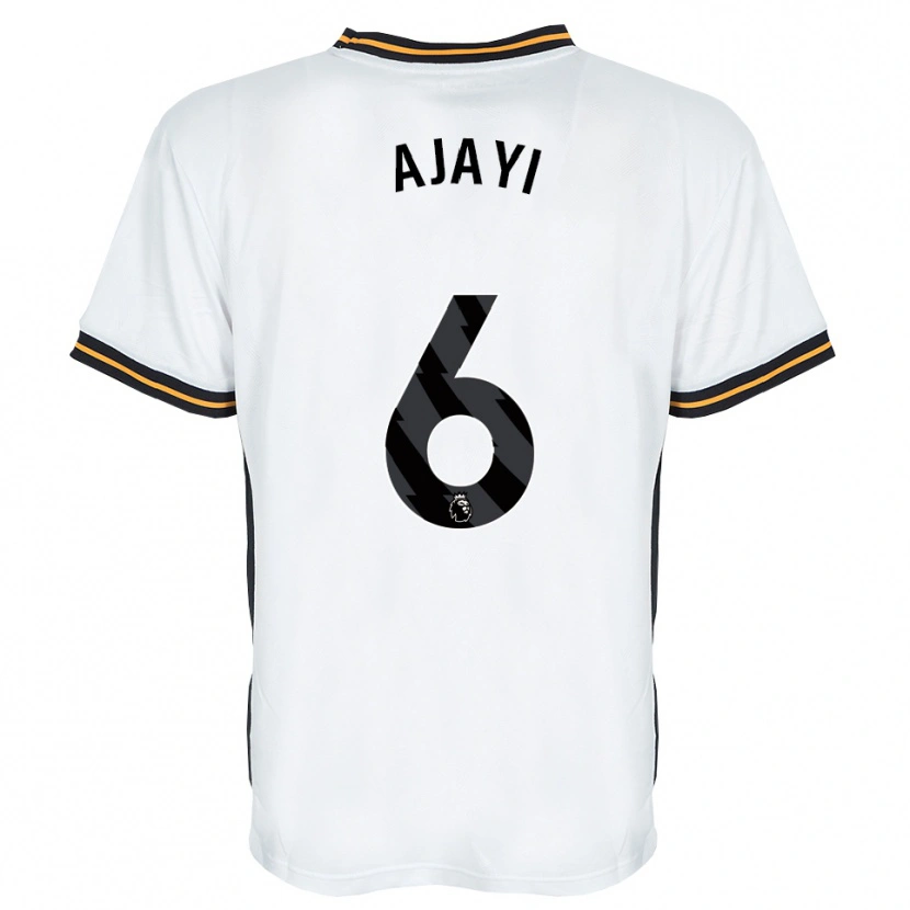 Danxen Criança Camisola Semi Ajayi #6 Branco Laranja Preto Alternativa 2026/27 Camisa Brasil