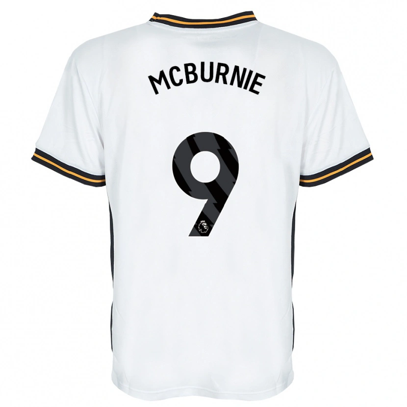 Danxen Criança Camisola Oli Mcburnie #9 Branco Laranja Preto Alternativa 2026/27 Camisa Brasil