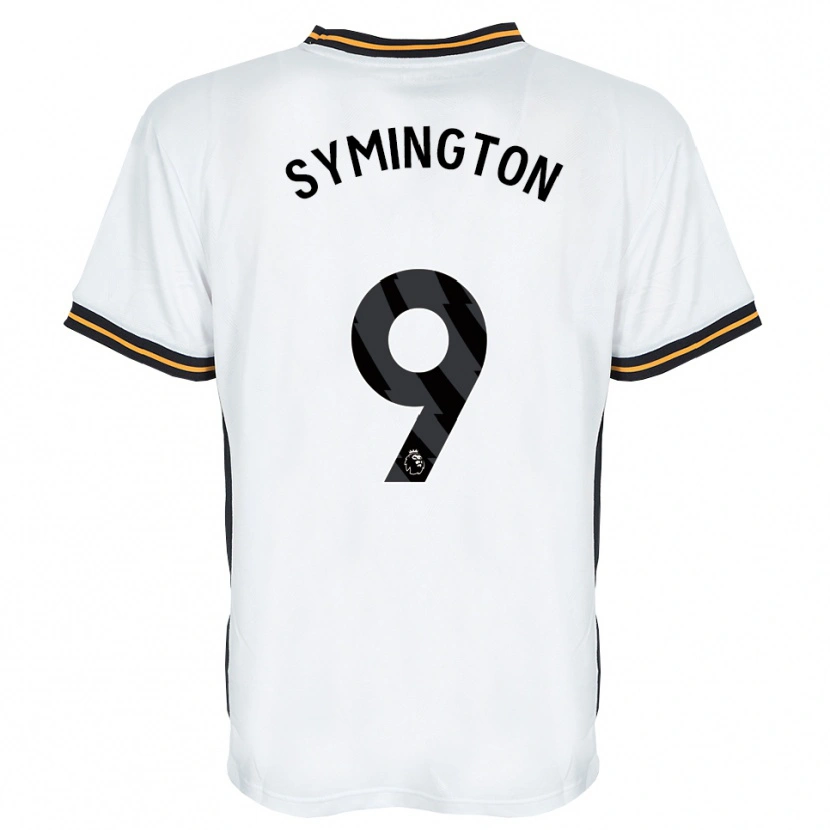 Danxen Criança Camisola Jo Symington #9 Branco Laranja Preto Alternativa 2026/27 Camisa Brasil