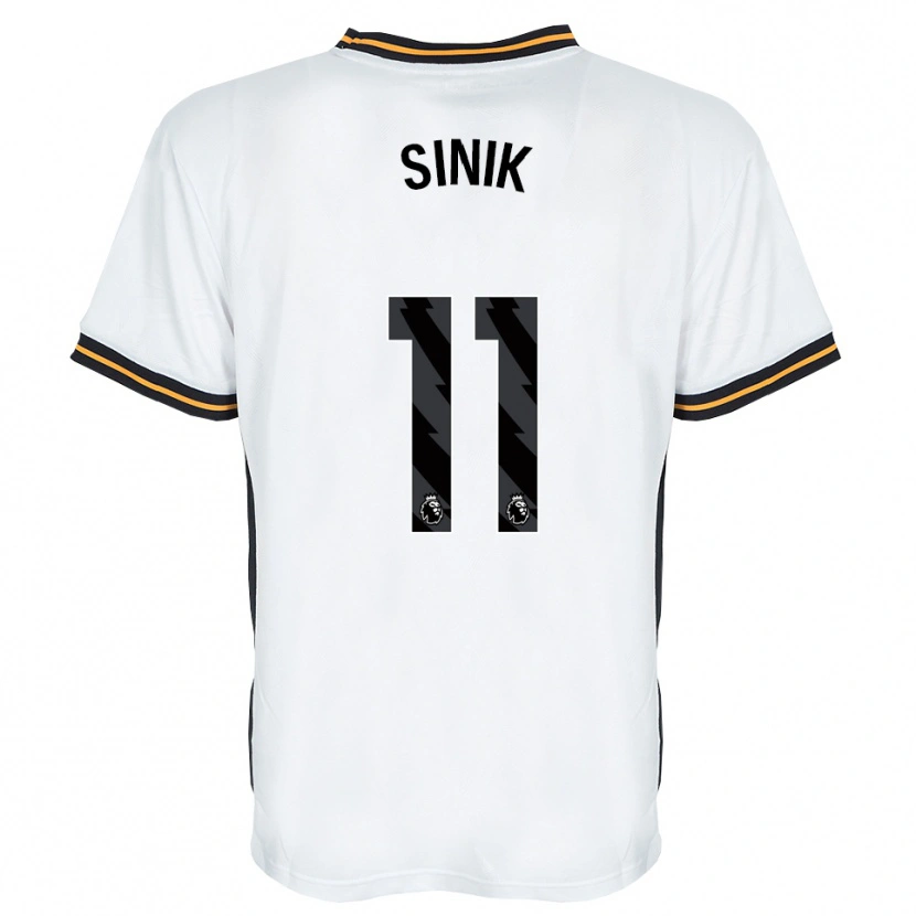 Danxen Criança Camisola Doğukan Sinik #11 Branco Laranja Preto Alternativa 2026/27 Camisa Brasil