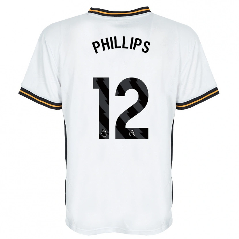 Danxen Criança Camisola Dillon Phillips #12 Branco Laranja Preto Alternativa 2026/27 Camisa Brasil