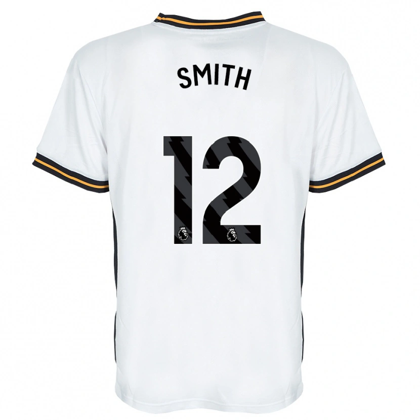 Danxen Criança Camisola Emily Smith #12 Branco Laranja Preto Alternativa 2026/27 Camisa Brasil