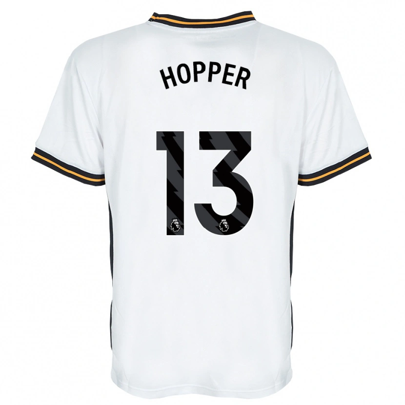 Danxen Criança Camisola Jake Hopper #13 Branco Laranja Preto Alternativa 2026/27 Camisa Brasil