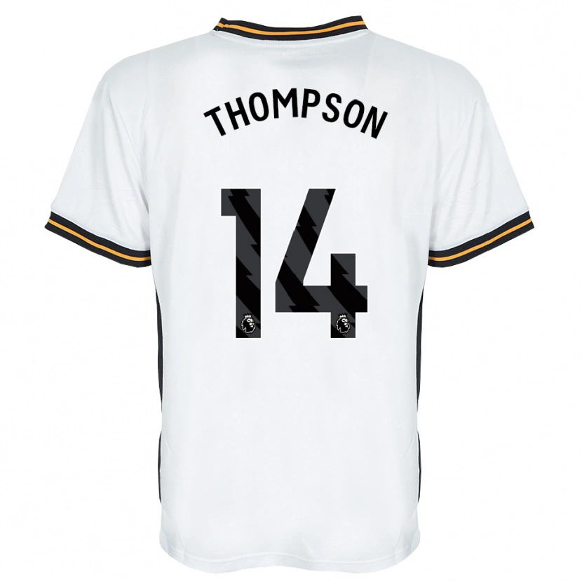 Danxen Criança Camisola Katie Thompson #14 Branco Laranja Preto Alternativa 2026/27 Camisa Brasil