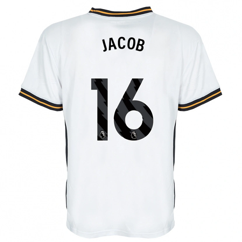 Danxen Criança Camisola Matty Jacob #16 Branco Laranja Preto Alternativa 2026/27 Camisa Brasil