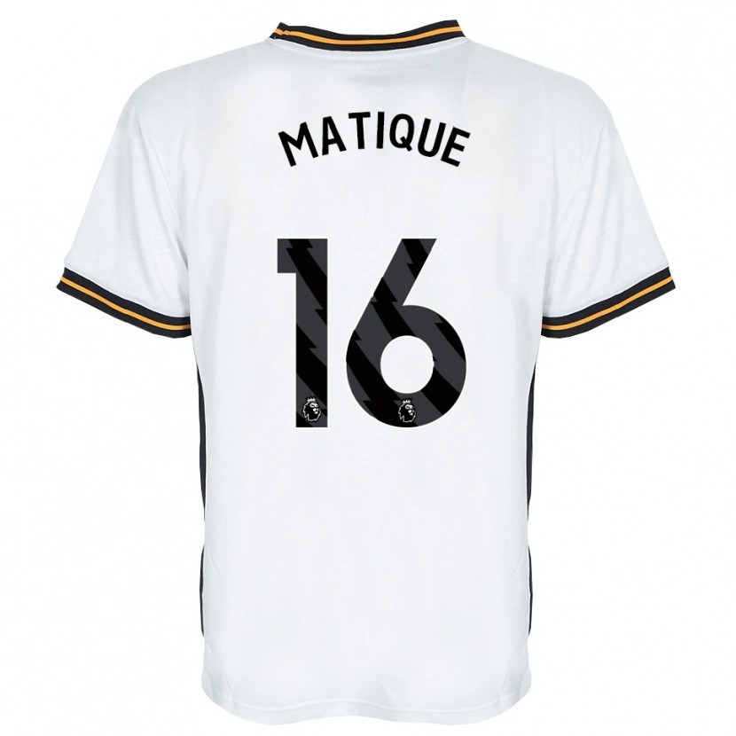 Danxen Criança Camisola Albert Matique #16 Branco Laranja Preto Alternativa 2026/27 Camisa Brasil