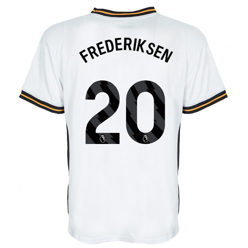 Danxen Criança Camisola Abbey Frederiksen #20 Branco Laranja Preto Alternativa 2026/27 Camisa Brasil
