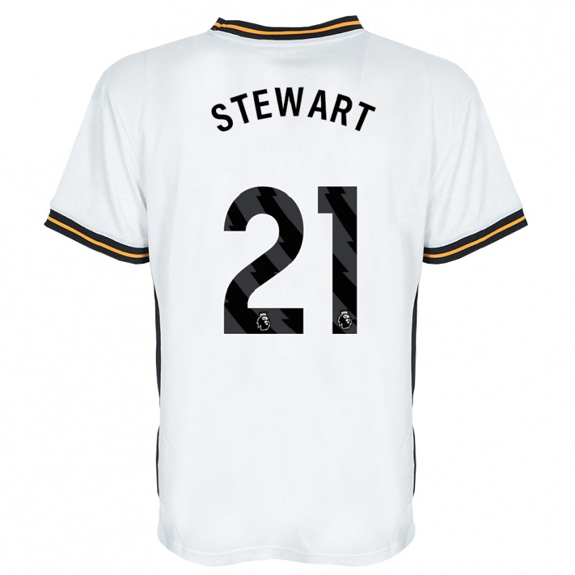 Danxen Criança Camisola Alice Stewart #21 Branco Laranja Preto Alternativa 2026/27 Camisa Brasil