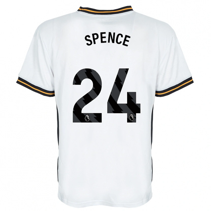 Danxen Criança Camisola Emily Spence #24 Branco Laranja Preto Alternativa 2026/27 Camisa Brasil