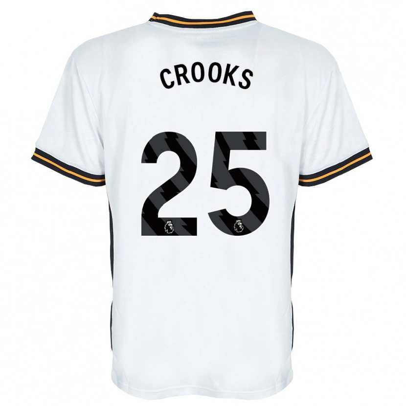 Danxen Criança Camisola Matt Crooks #25 Branco Laranja Preto Alternativa 2026/27 Camisa Brasil