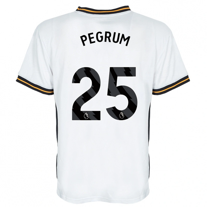 Danxen Criança Camisola Florence Pegrum #25 Branco Laranja Preto Alternativa 2026/27 Camisa Brasil
