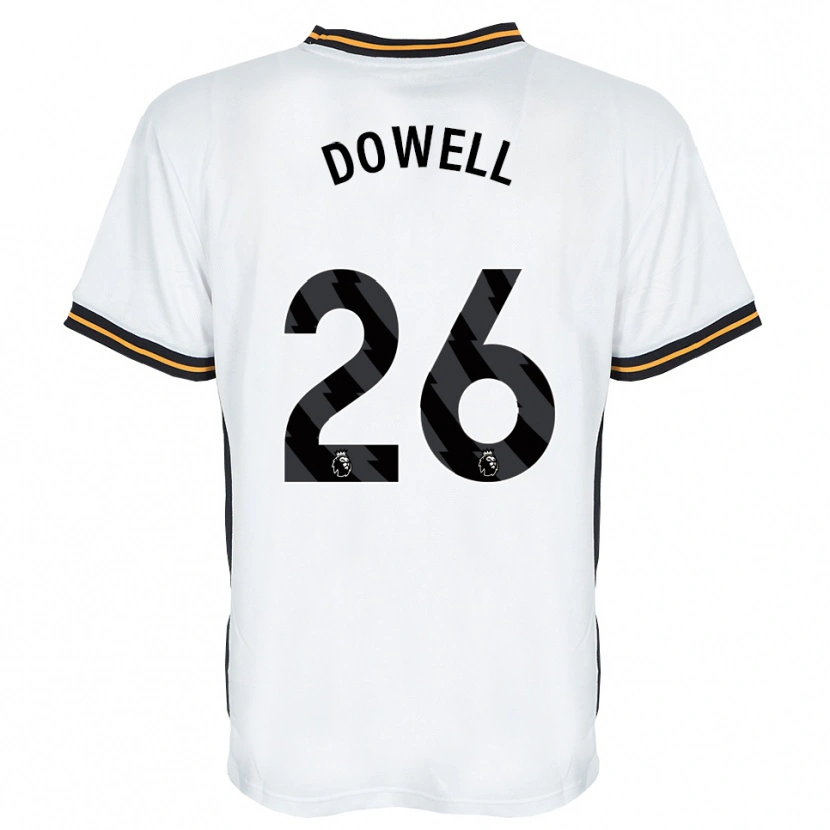 Danxen Criança Camisola Kieran Dowell #26 Branco Laranja Preto Alternativa 2026/27 Camisa Brasil
