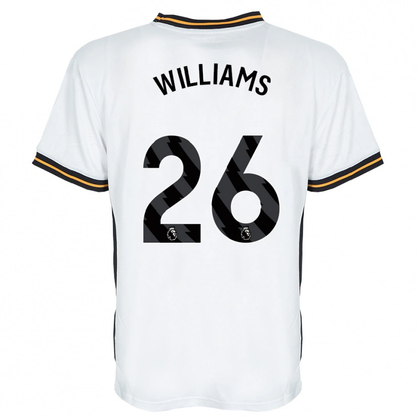 Danxen Criança Camisola Annabel Williams #26 Branco Laranja Preto Alternativa 2026/27 Camisa Brasil