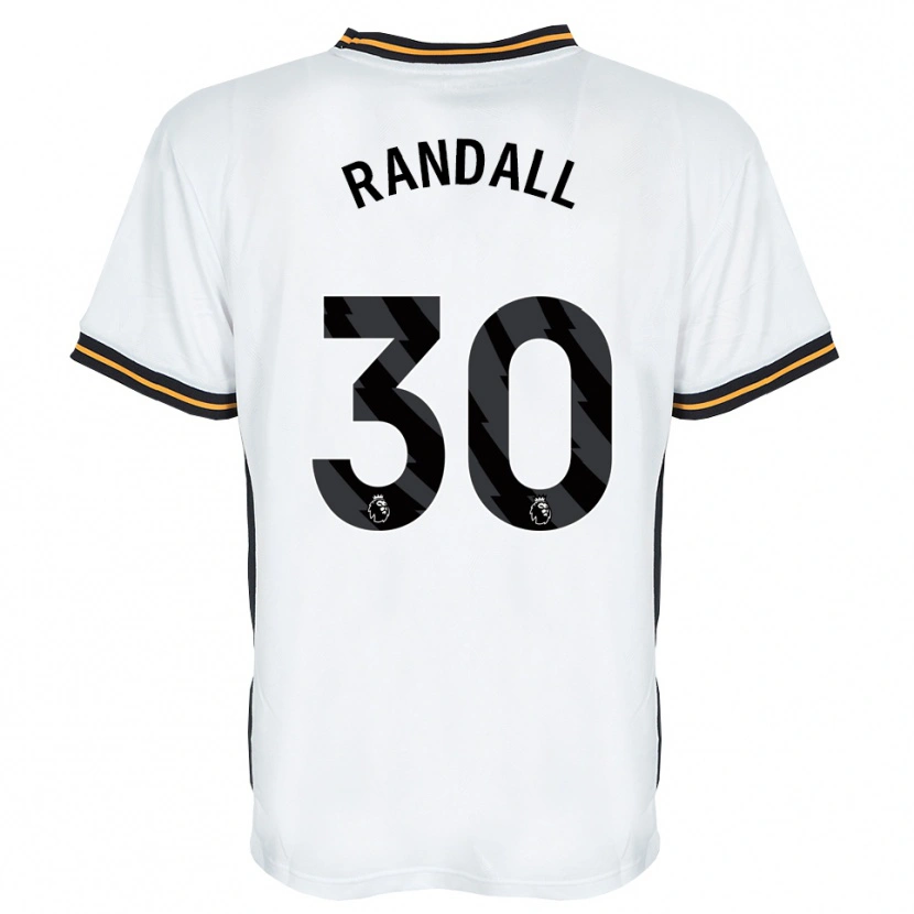 Danxen Criança Camisola Jennifer Randall #30 Branco Laranja Preto Alternativa 2026/27 Camisa Brasil