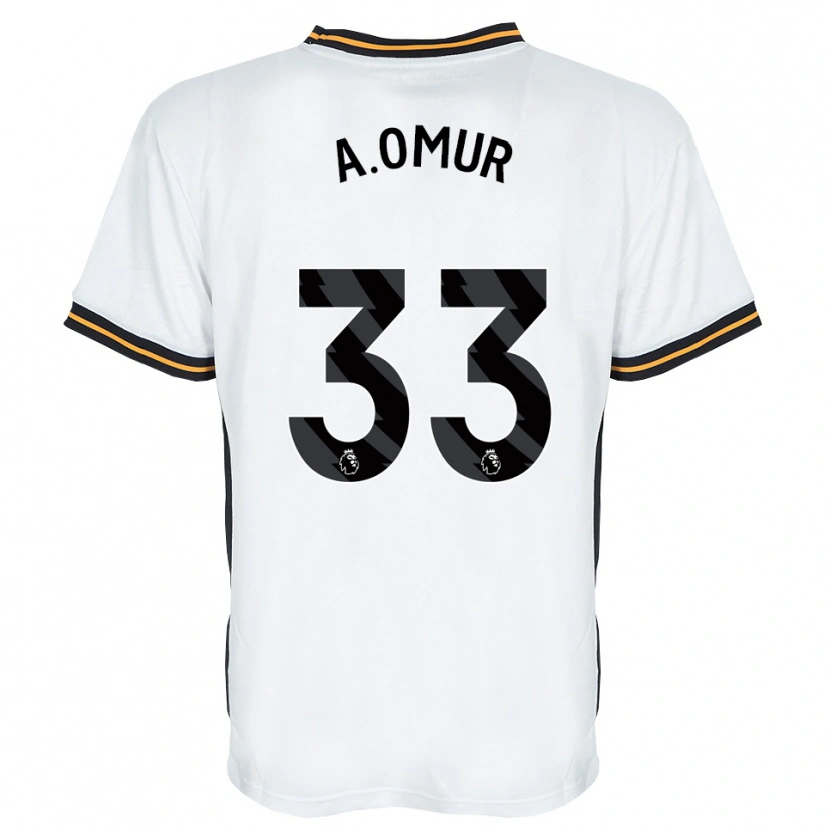 Danxen Criança Camisola Abdülkadir Ömür #33 Branco Laranja Preto Alternativa 2026/27 Camisa Brasil