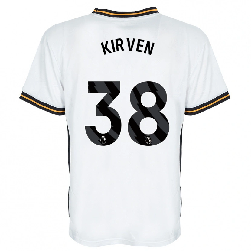 Danxen Criança Camisola Tess Kirven #38 Branco Laranja Preto Alternativa 2026/27 Camisa Brasil