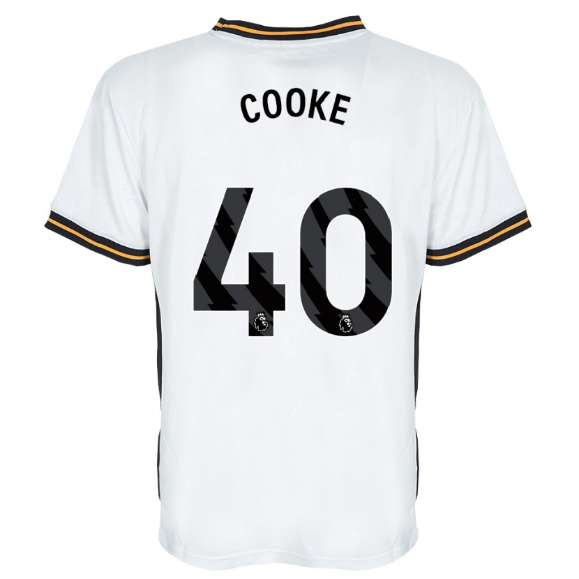 Danxen Criança Camisola Megan Cooke #40 Branco Laranja Preto Alternativa 2026/27 Camisa Brasil