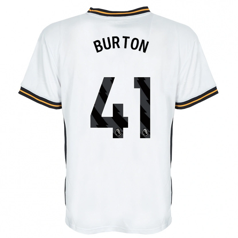 Danxen Criança Camisola Jess Burton #41 Branco Laranja Preto Alternativa 2026/27 Camisa Brasil