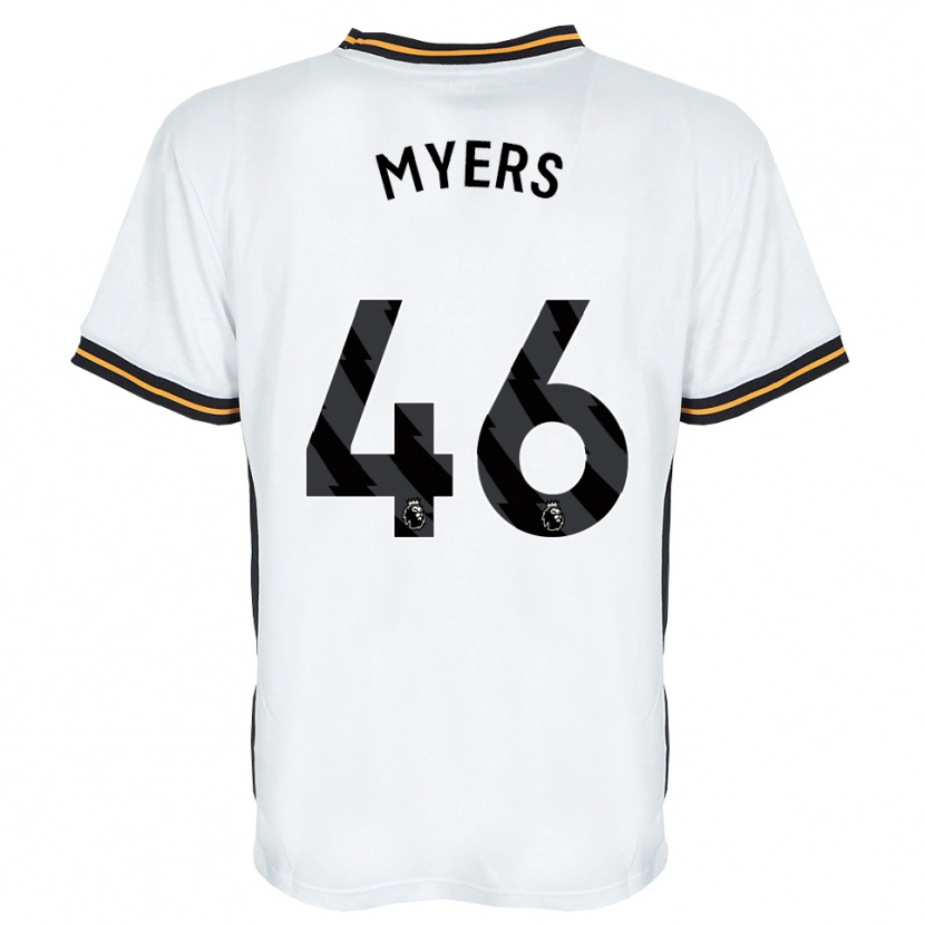 Danxen Criança Camisola Zane Myers #46 Branco Laranja Preto Alternativa 2026/27 Camisa Brasil