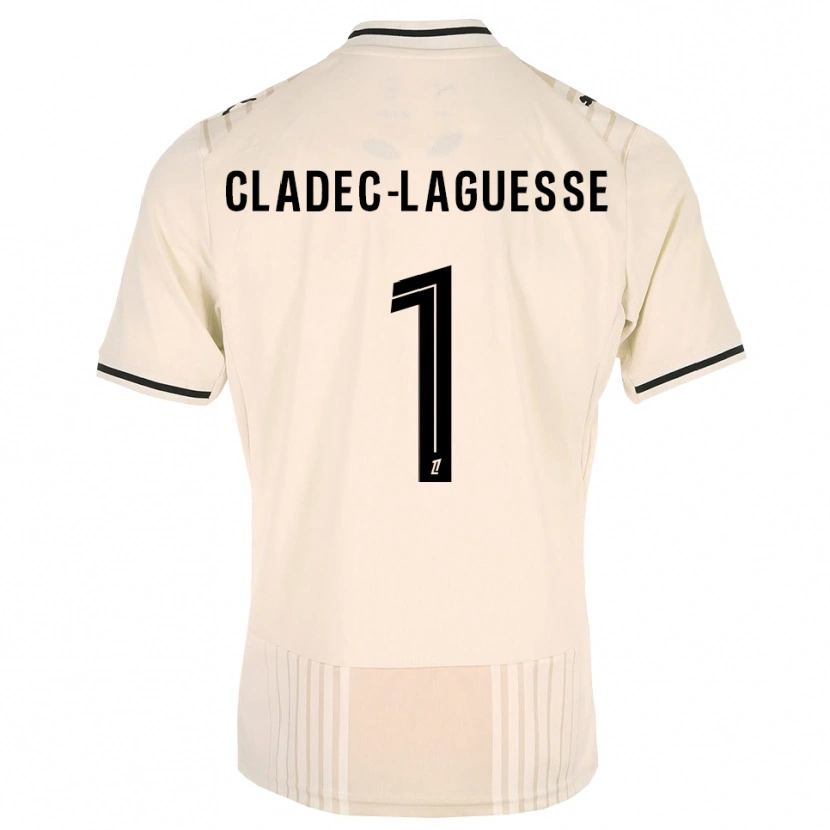 Danxen Criança Camisola Christopher Cladec-Laguesse #1 Renda Preta Branco Antigo Alternativa 2026/27 Camisa Brasil