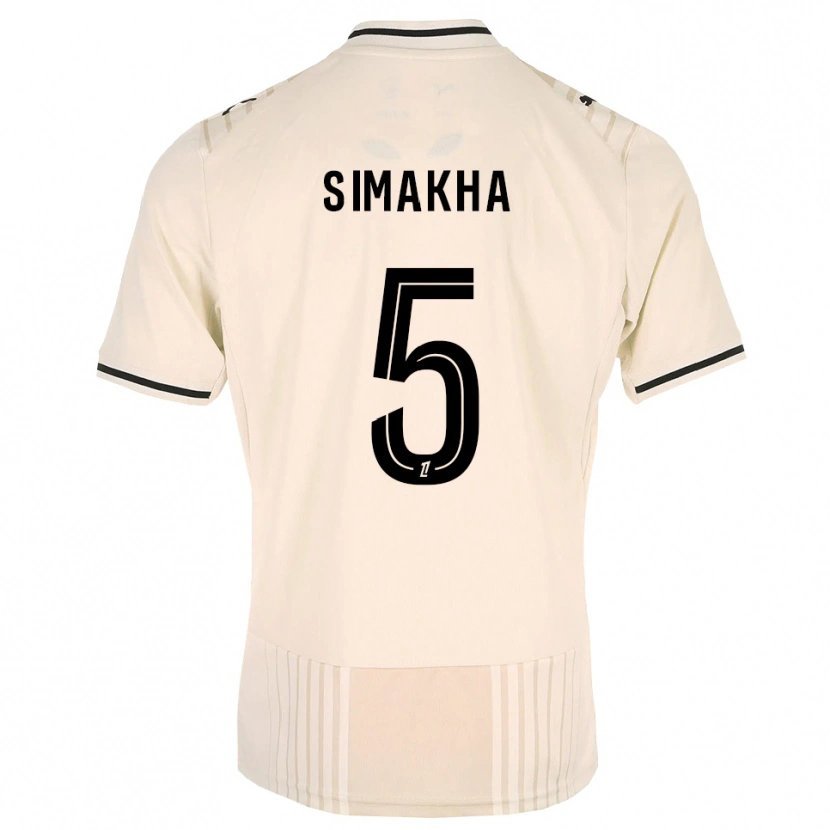 Danxen Criança Camisola Lassana Simakha #5 Renda Preta Branco Antigo Alternativa 2026/27 Camisa Brasil