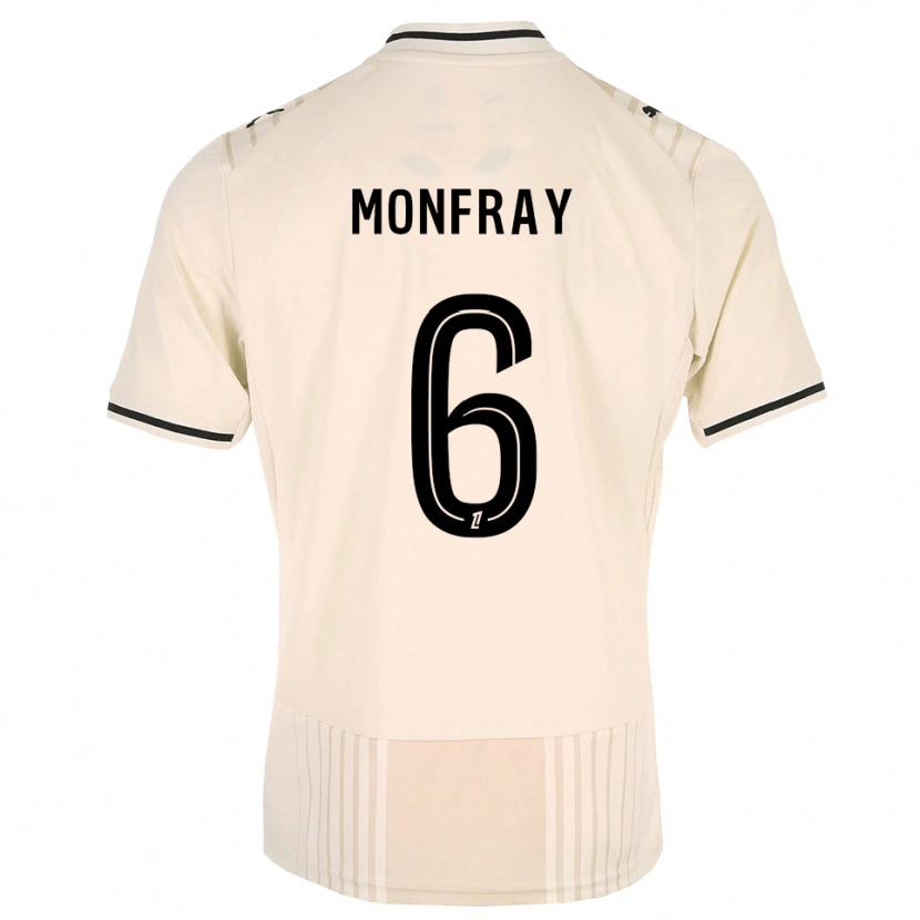 Danxen Criança Camisola Adrien Monfray #6 Renda Preta Branco Antigo Alternativa 2026/27 Camisa Brasil