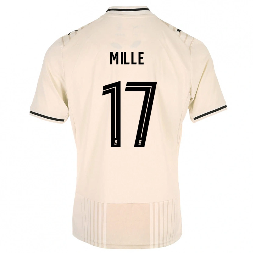 Danxen Criança Camisola Antoine Mille #17 Renda Preta Branco Antigo Alternativa 2026/27 Camisa Brasil