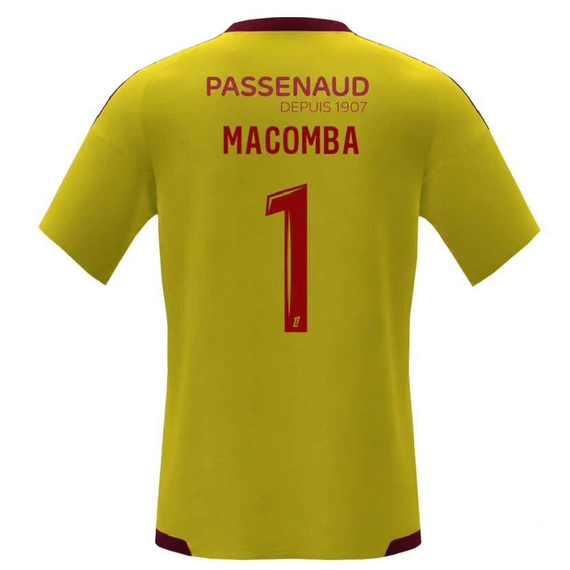 Danxen Criança Camisola Tyron Macomba #1 Amarelo Vermelho Verde Alternativa 2026/27 Camisa Brasil